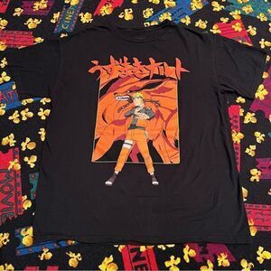 Naruto Uzumaki Sasuke Uchiha Shippuden Collection Graphic Tee Shirt / Size L